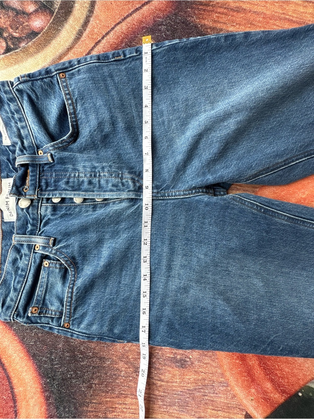 Aritzia Denim Forum The Joni High Rise Loose 29l Size 24 Blue Wash Everyday Wear - Picture 10 of 15